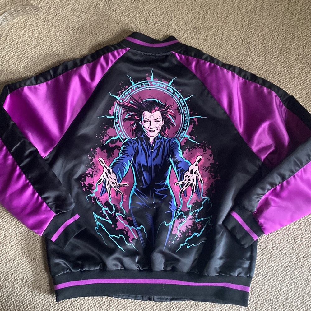 Buffy the Vampire Slayer Dark Willow Souvenir Bomber Jacket Medium Loot Crate